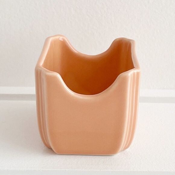 Fiesta Homer Laughlin Retired Apricot Sugar Packet Caddy - Picture 3 of 8